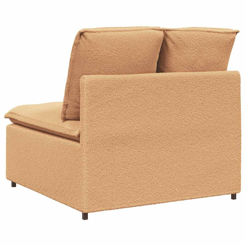 Modul central canapea modulară cu perne, bej, 100 cm