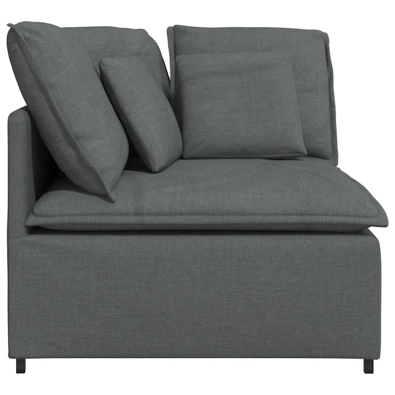 Modul de colț pentru canapea modulară cu perne gri închis 100cm