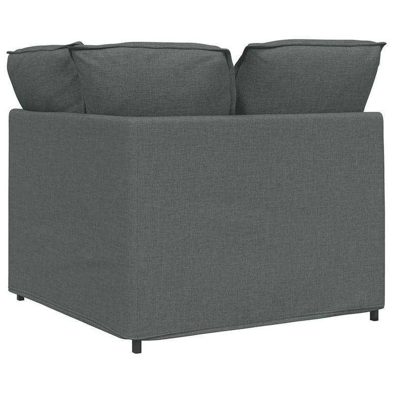 Modul de colț pentru canapea modulară cu perne gri închis 100cm