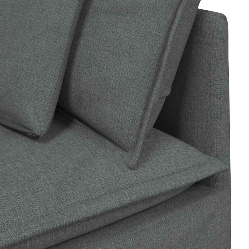 Modul de colț pentru canapea modulară cu perne gri închis 100cm