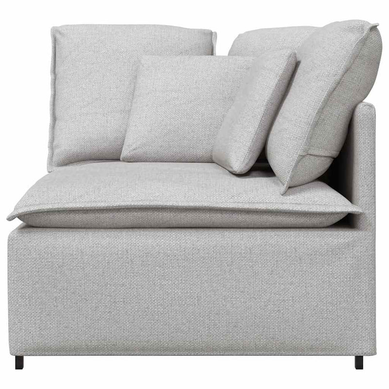Modul de colț pentru canapea modulară cu perne gri nor 100 cm