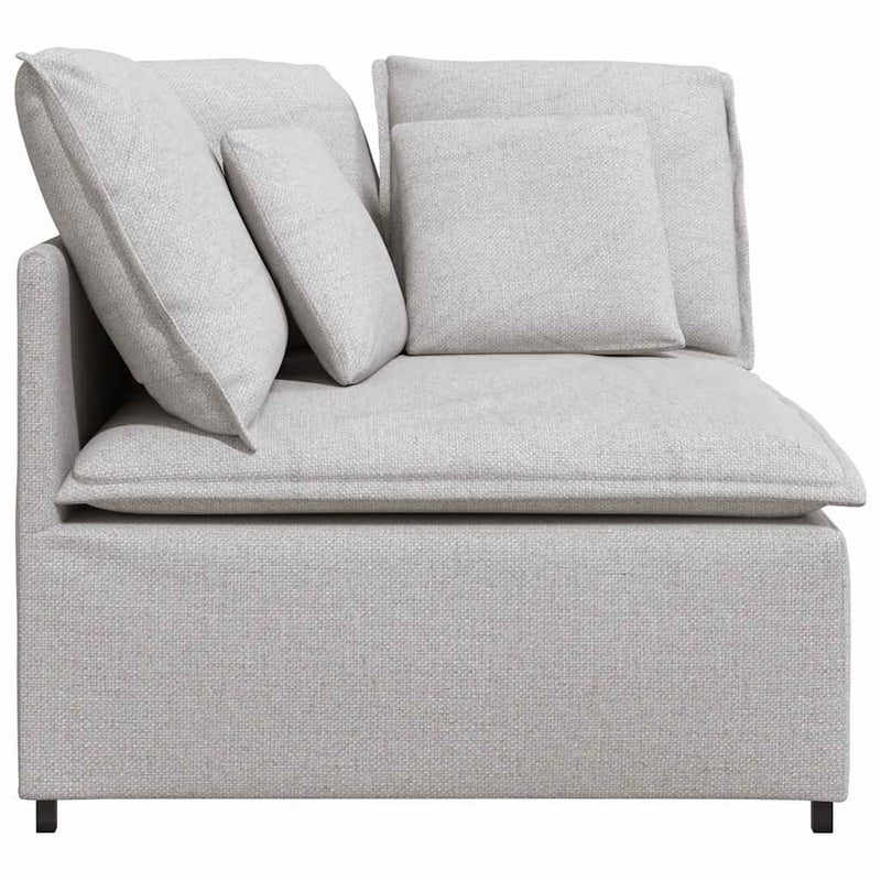 Modul de colț pentru canapea modulară cu perne gri nor 100 cm