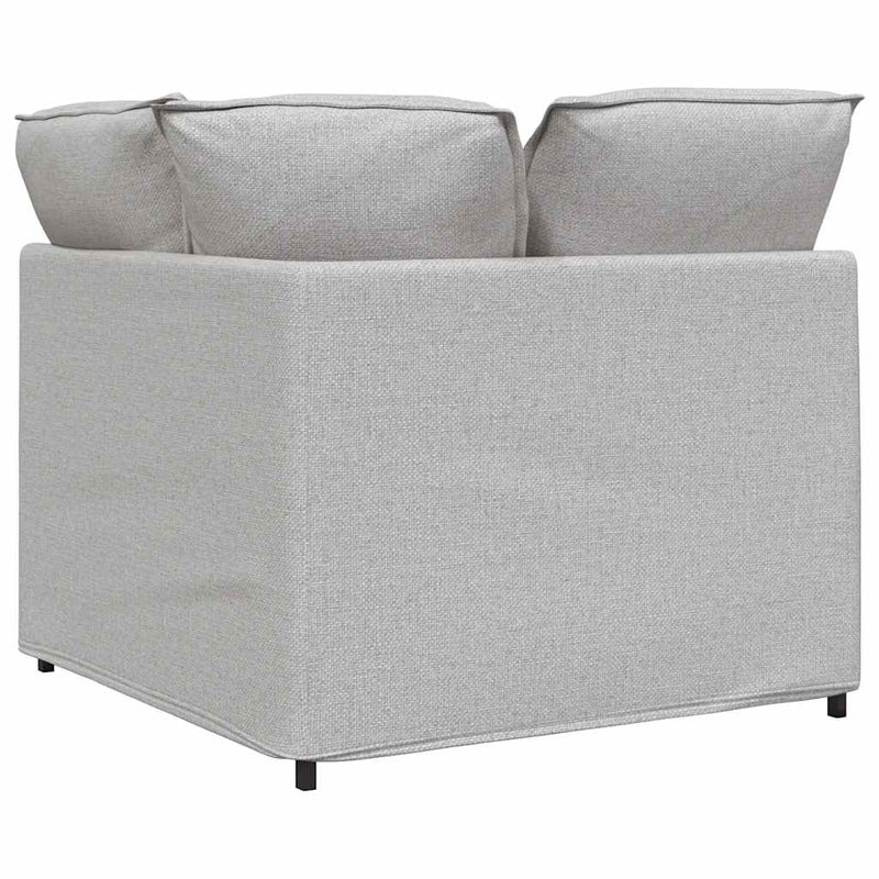 Modul de colț pentru canapea modulară cu perne gri nor 100 cm