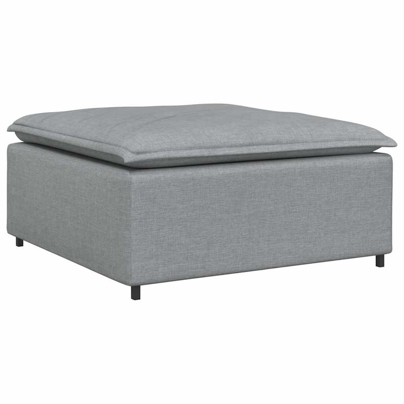 Modul taburet modular pentru canapea, gri deschis, 100x100x48 cm