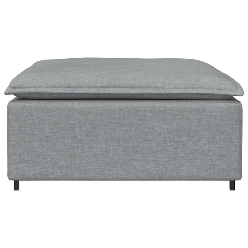 Modul taburet modular pentru canapea, gri deschis, 100x100x48 cm