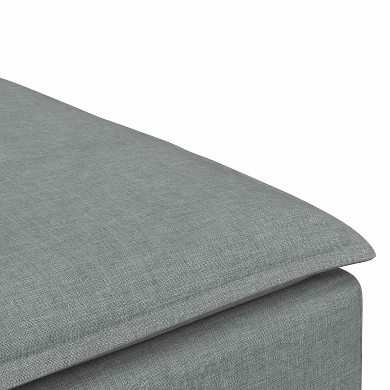 Modul taburet modular pentru canapea, gri deschis, 100x100x48 cm