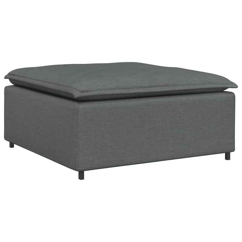 Modul taburet modular pentru canapea, gri închis, 100x100x48 cm