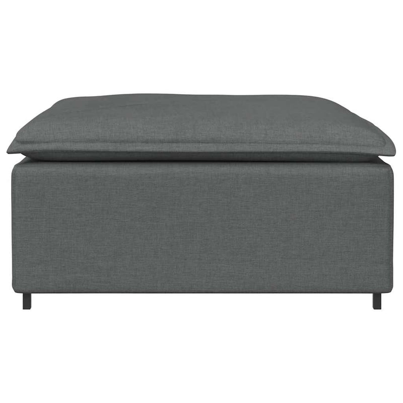 Modul taburet modular pentru canapea, gri închis, 100x100x48 cm