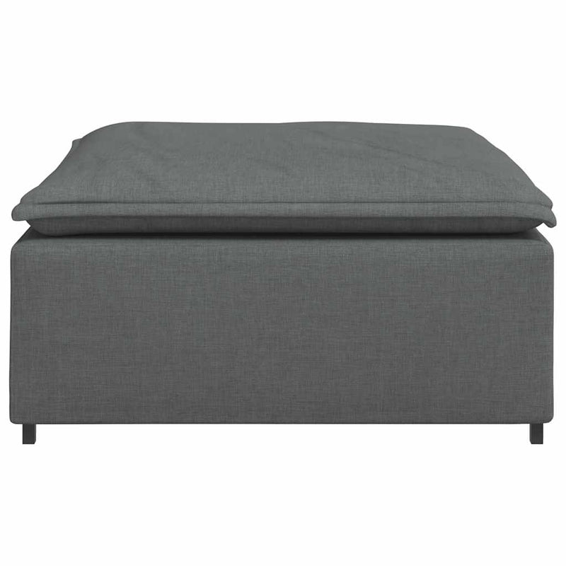 Modul taburet modular pentru canapea, gri închis, 100x100x48 cm