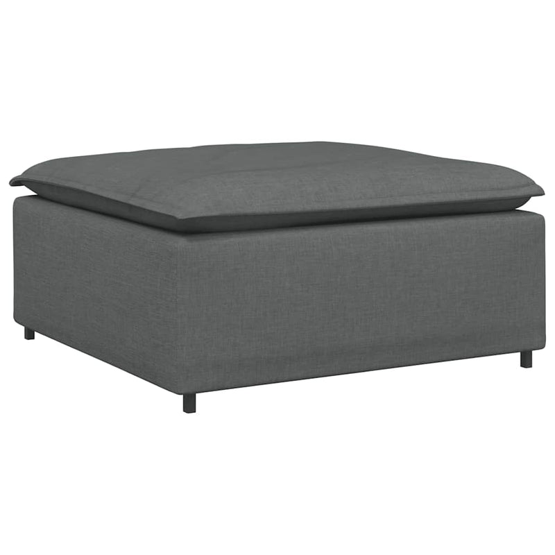 Modul taburet modular pentru canapea, gri închis, 100x100x48 cm