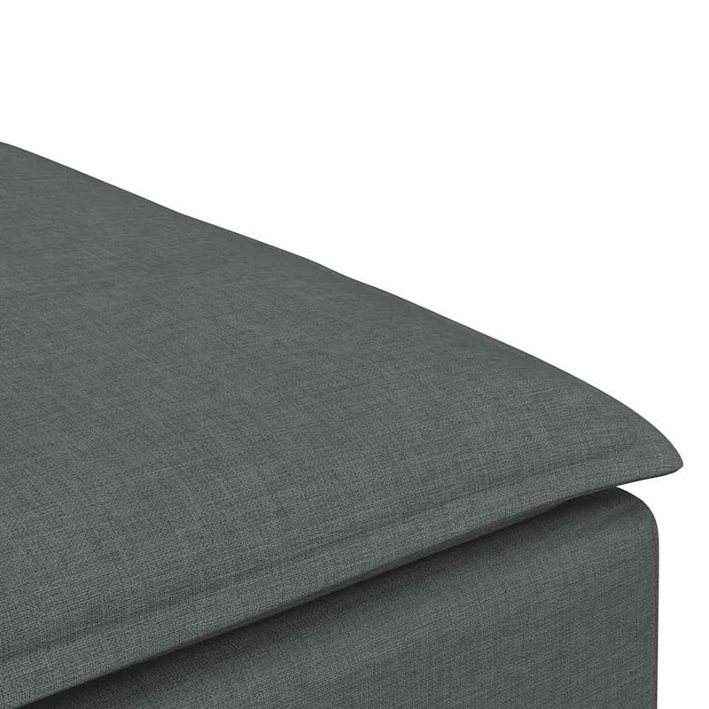Modul taburet modular pentru canapea, gri închis, 100x100x48 cm