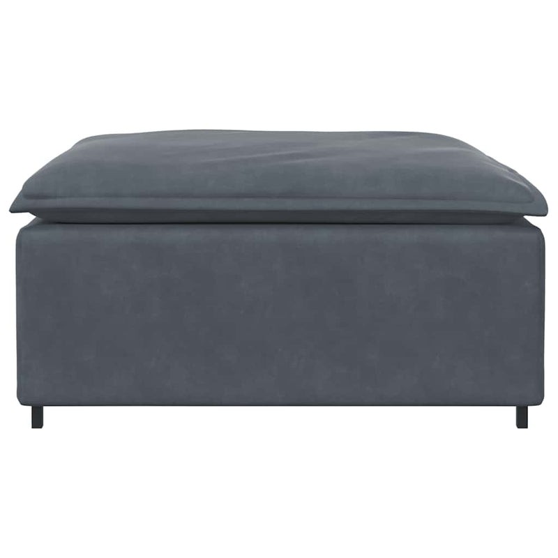 Modul modular taburet canapea gri închis 100x100x48 cm