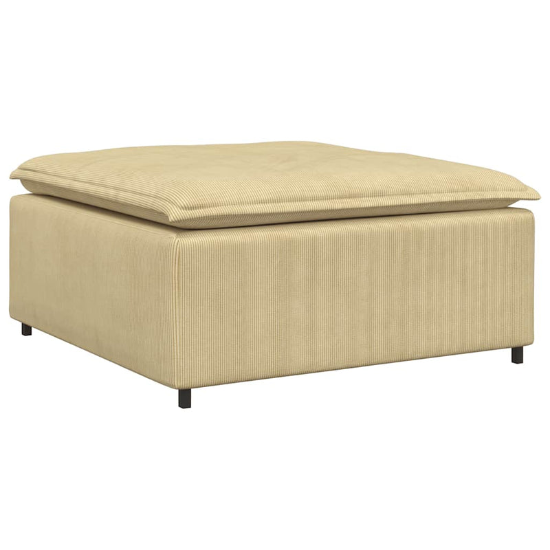Modul taburet modular pentru canapea, gri verde, 100x100x48 cm