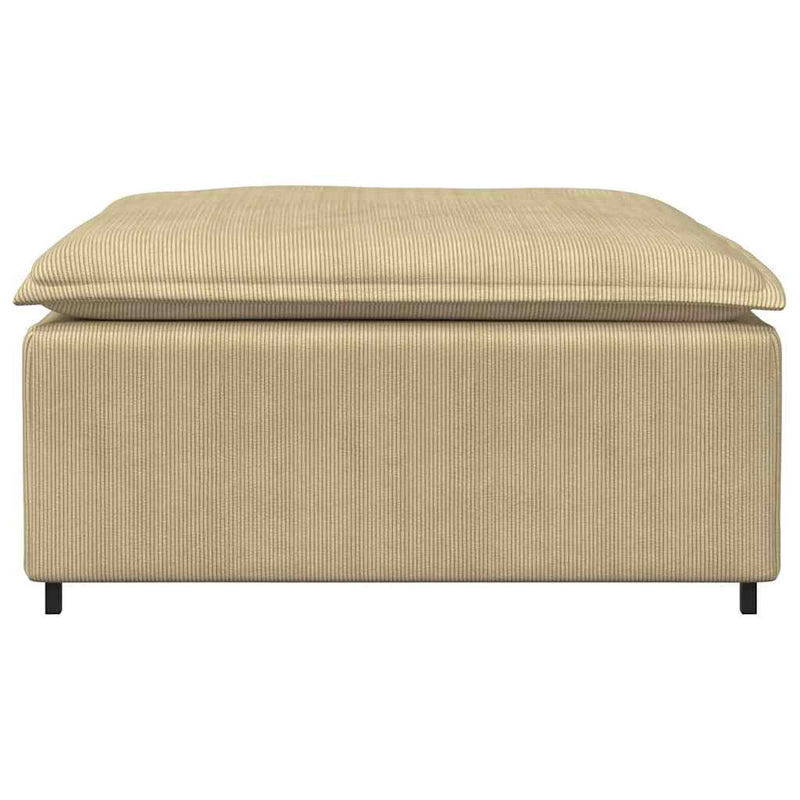 Modul taburet modular pentru canapea, gri verde, 100x100x48 cm