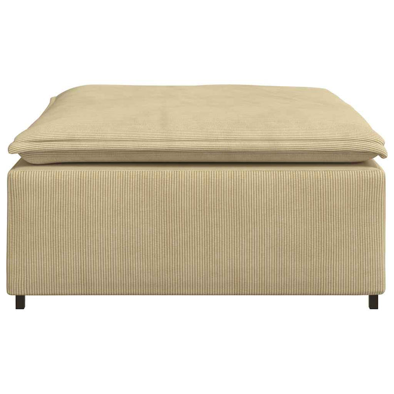 Modul taburet modular pentru canapea, gri verde, 100x100x48 cm