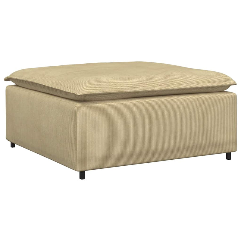 Modul taburet modular pentru canapea, gri verde, 100x100x48 cm
