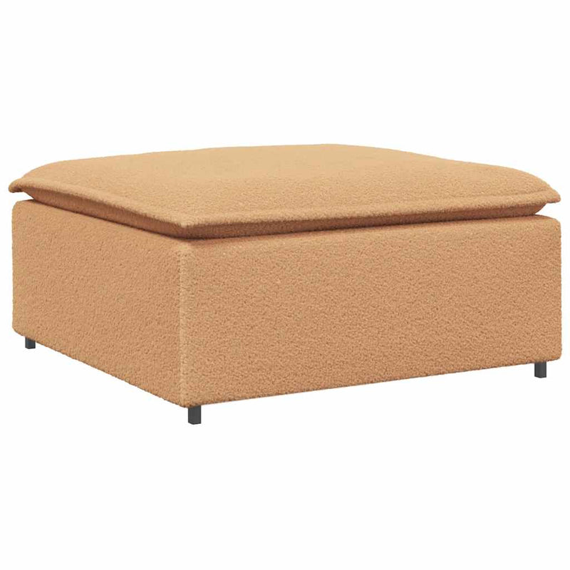 Modul taburet modular pentru canapea, bej, 100x100x48 cm