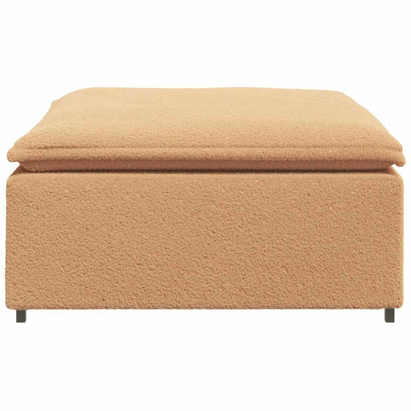 Modul taburet modular pentru canapea, bej, 100x100x48 cm