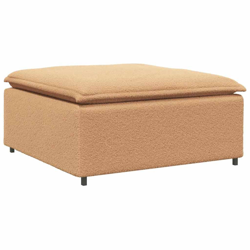 Modul taburet modular pentru canapea, bej, 100x100x48 cm