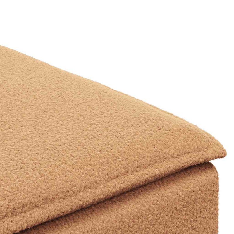 Modul taburet modular pentru canapea, bej, 100x100x48 cm