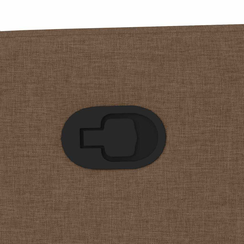 Fotoliu rabatabil, maro, material textil