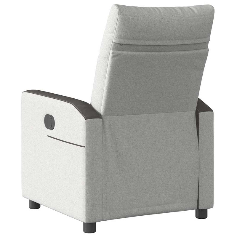 Scaun extensibil din stofă gri nor