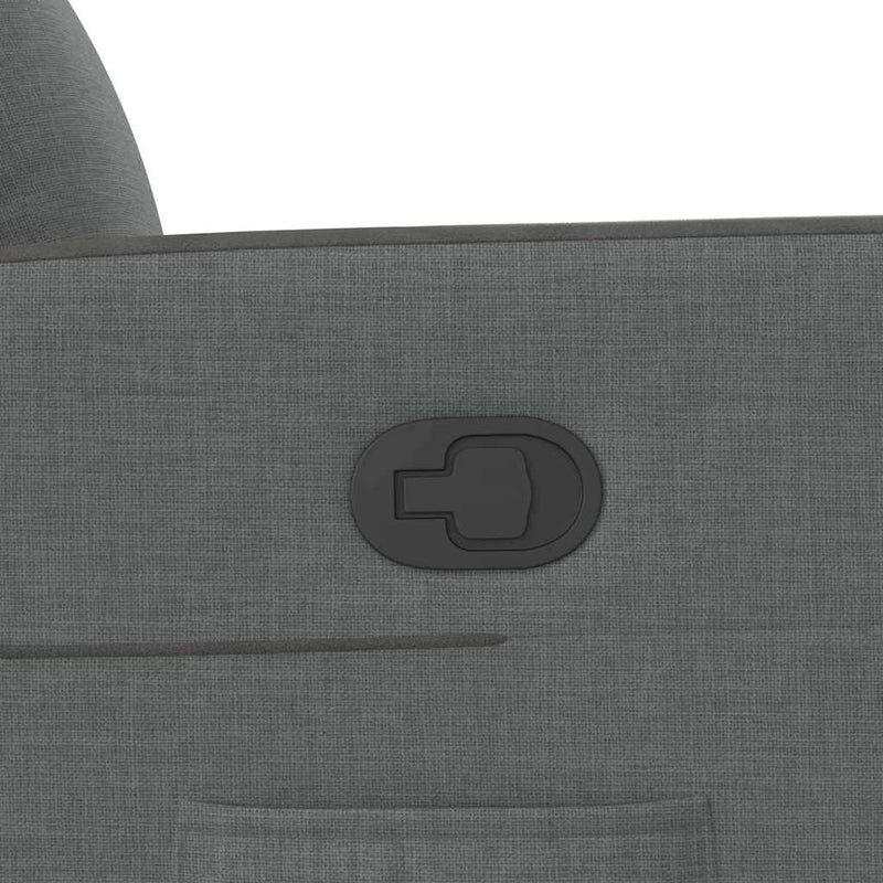 Fotoliu rabatabil gri închis, material textil