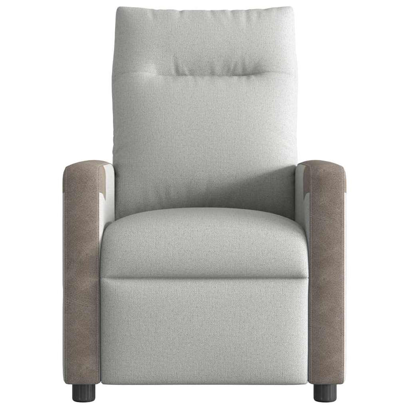 Scaun extensibil din stofă gri nor
