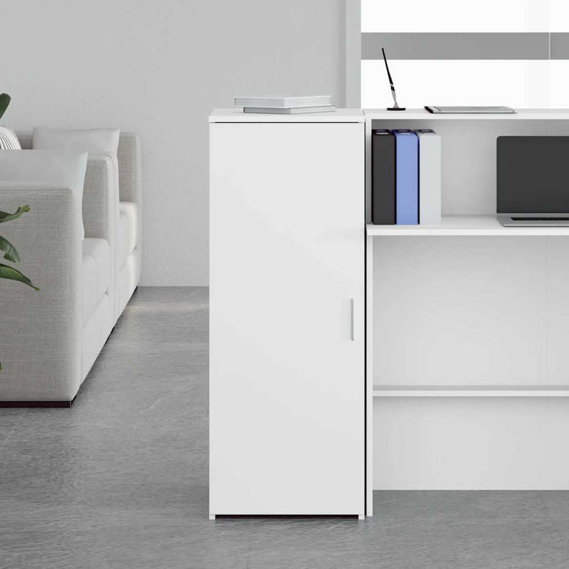 Dulap de depozitare alb 40x45x103,5 cm, lemn stratificat