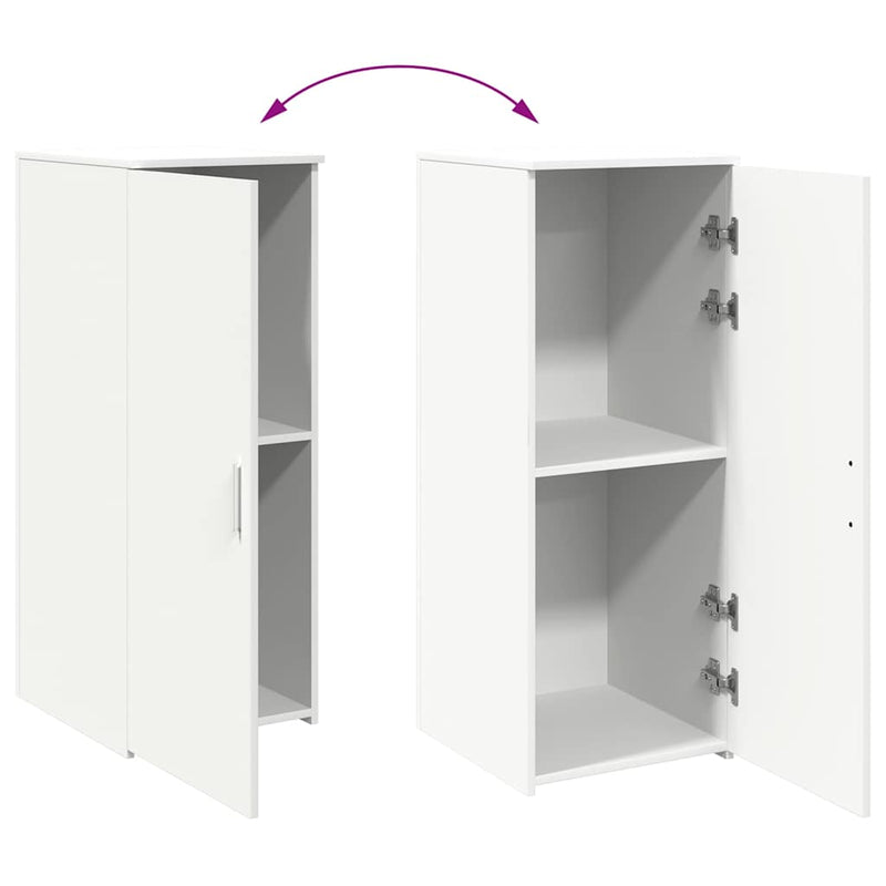 Dulap de depozitare alb 40x45x103,5 cm, lemn stratificat
