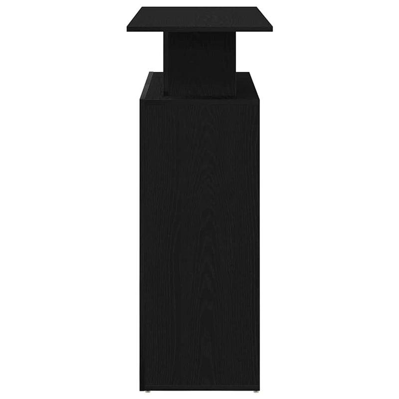 Birou de recepție negru 100x40x104 cm, lemn stratificat