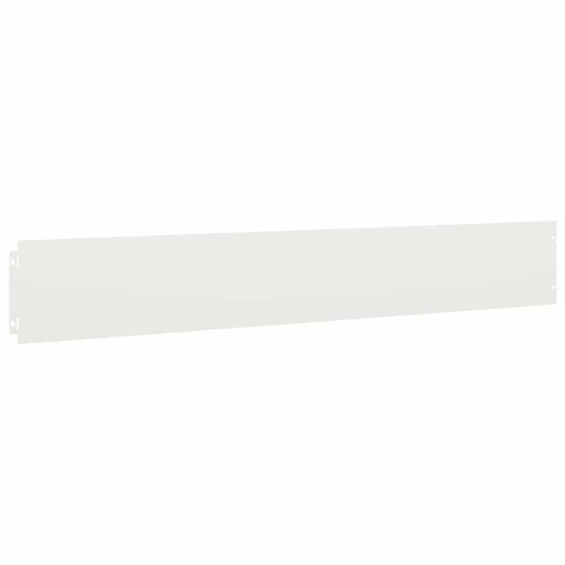 Margine pentru gazon 10 buc. 15 x 103 cm Oțel Alb