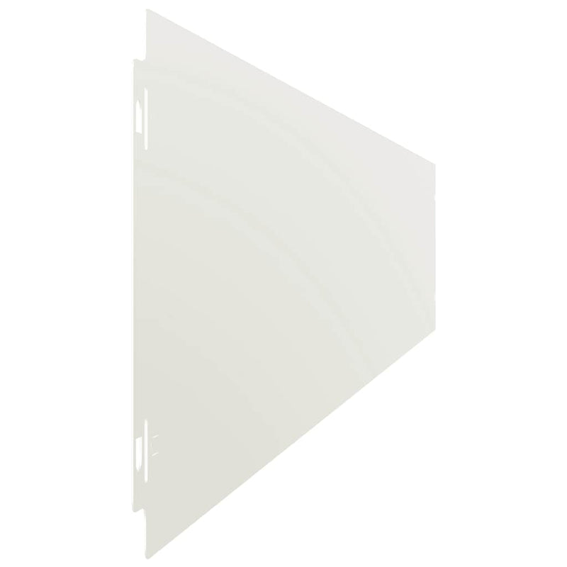 Margine pentru gazon 10 buc. 15 x 103 cm Oțel Alb