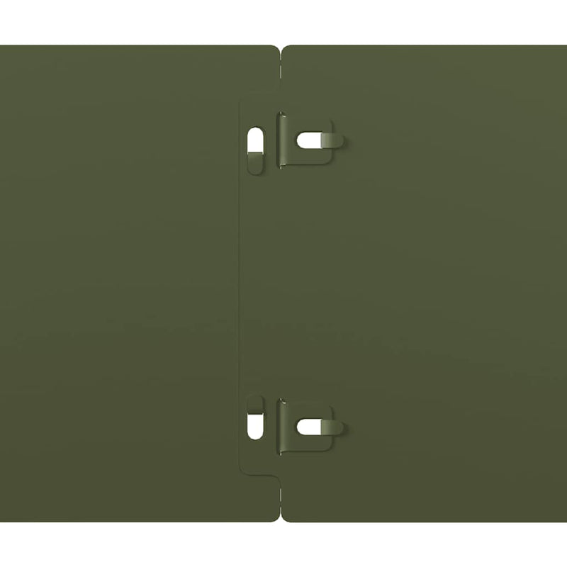 Margine pentru gazon 50 buc. 15 x 103 cm Oțel Verde măsliniu
