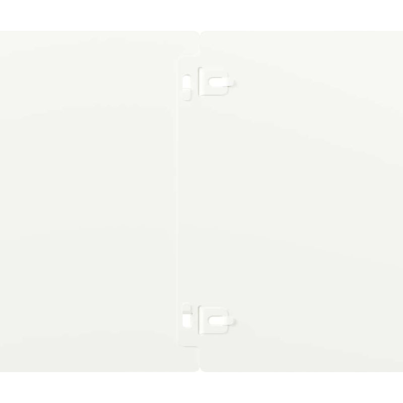 Margine pentru gazon 10 buc. 20 x 103 cm Oțel Alb