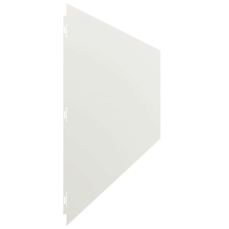 Margine pentru gazon 20 buc. 25 x 103 cm Oțel Alb