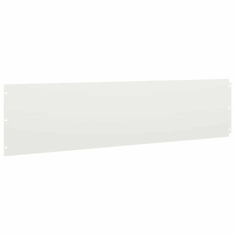 Margine pentru gazon 20 buc. 25 x 103 cm Oțel Alb