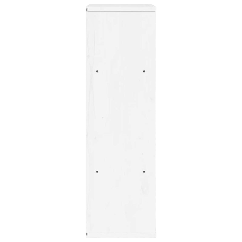 Dulap lateral „ODDA” alb 40x24x79 cm, lemn masiv de pin