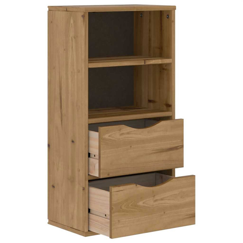 Dulap lateral cu sertare „ODDA” 40x24x79 cm lemn masiv de pin