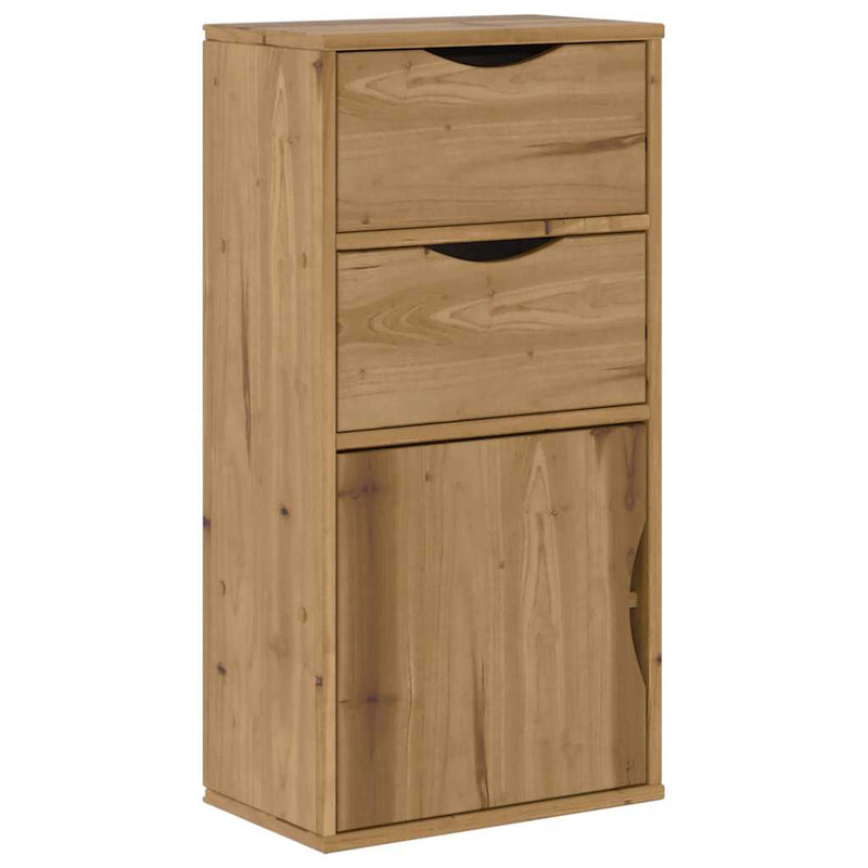 Dulap lateral cu sertare „ODDA” 40x24x79 cm lemn masiv de pin