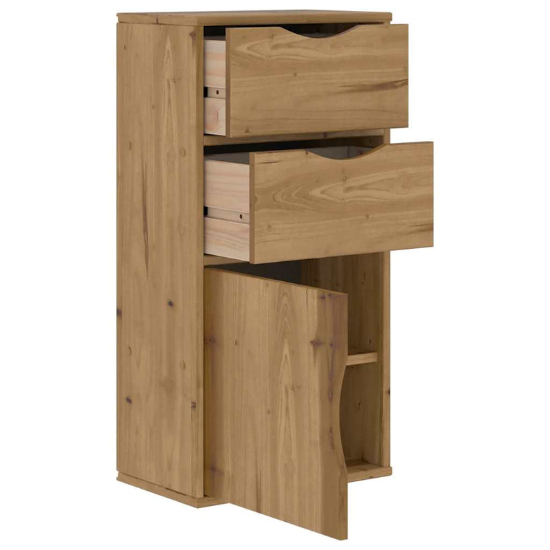 Dulap lateral cu sertare „ODDA” 40x24x79 cm lemn masiv de pin