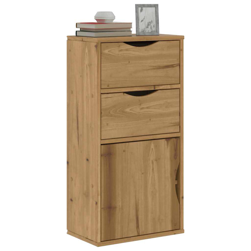 Dulap lateral cu sertare „ODDA” 40x24x79 cm lemn masiv de pin