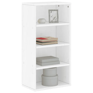 Dulap lateral „ODDA” alb 40x24x79 cm, lemn masiv de pin