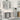Set mobilier de baie, 3 piese, gri beton, lemn compozit