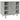 Set mobilier de baie, 3 piese, gri beton, lemn compozit