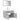 Set mobilier de baie, 3 piese, gri beton, lemn compozit