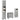 Set mobilier de baie, 3 piese, gri beton, lemn compozit
