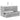 Set mobilier de baie, 2 piese, gri beton, lemn compozit