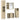 Set mobilier de baie, 4 piese, stejar sonoma, lemn prelucrat