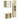Set mobilier de baie, 3 piese, stejar sonoma, lemn prelucrat